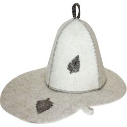 Комплект банный (шапка и коврик), войлок (Б1601)
